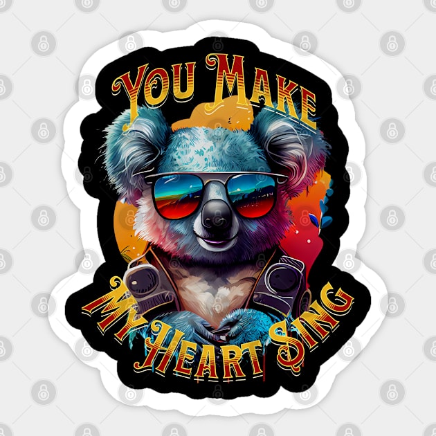 Wild Thing Koala Sticker by RockReflections